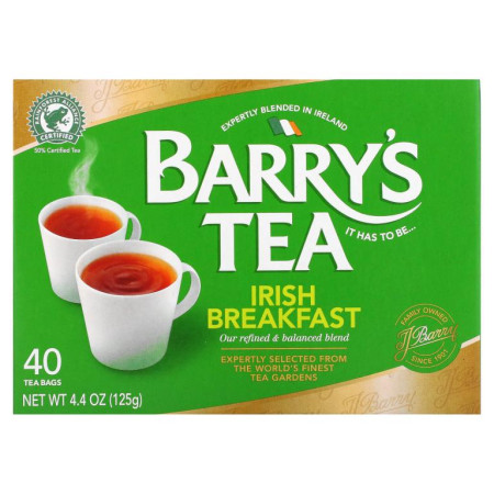 Barry's Tea, 아이리시 브랙퍼스트 티, 티백 40개입, 125g(4.40oz)