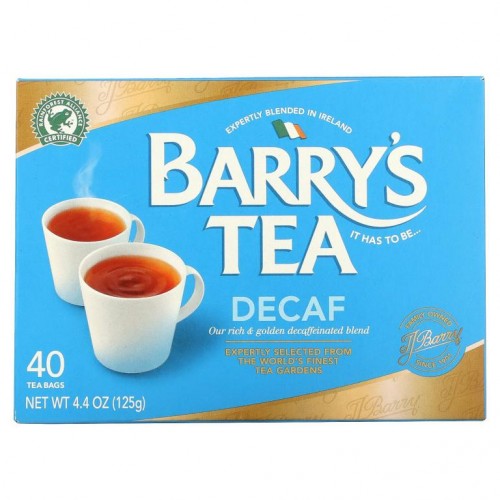 Barry's Tea, 디카페인 블렌드, 티백 40 개, 4.4 oz (125 g)
