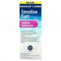Bausch + Lomb, 식염수, Sensitive Eyes, 355ml(12fl oz)