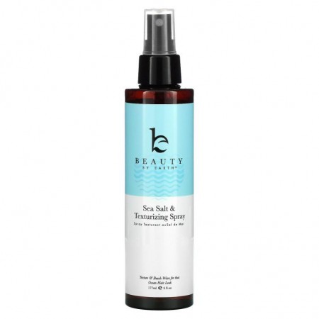 Beauty By Earth, 천일염 모발 및 텍스처라이징 스프레이, 볼륨 강화, 오션 브리즈, 177ml(6fl oz)