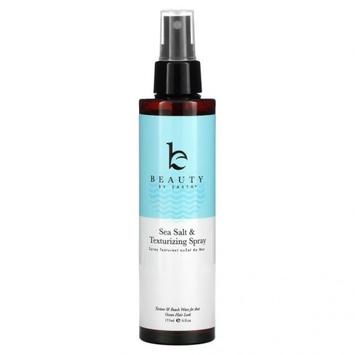Beauty By Earth, 천일염 모발 및 텍스처라이징 스프레이, 볼륨 강화, 오션 브리즈, 177ml(6fl oz)