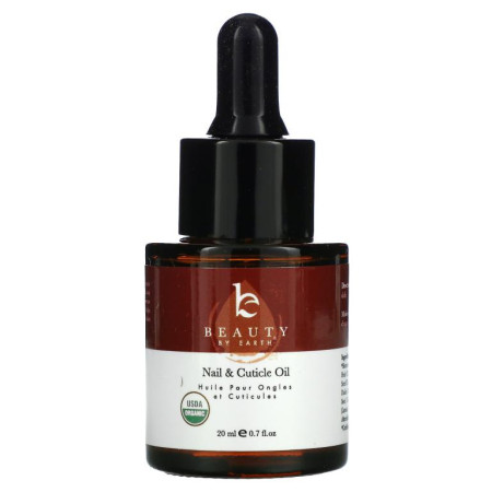 Beauty By Earth, 유기농 손발톱 및 큐티클 오일, 20ml(0.7fl oz)