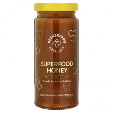 Beekeeper's Naturals, B. 파워드, 슈퍼 푸드 꿀, 330g(11.6oz)