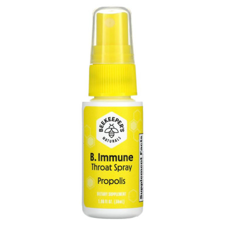 Beekeeper's Naturals, B. Immune, 프로폴리스 인후 스프레이, 30ml(1.06fl oz)