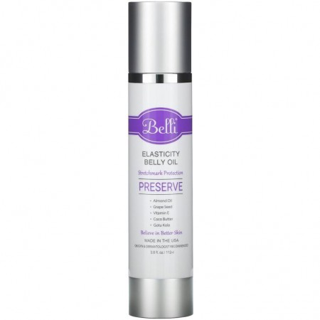 Belli Skincare, Elasticity Belly Oil, 3.8 fl oz (112 ml)