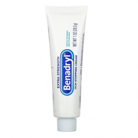 Benadryl, 엑스트라 스트렝스, 가려움 완화 크림, 28.3g (1oz)