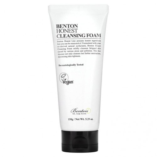 Benton, Honest 클렌징 폼, 150g