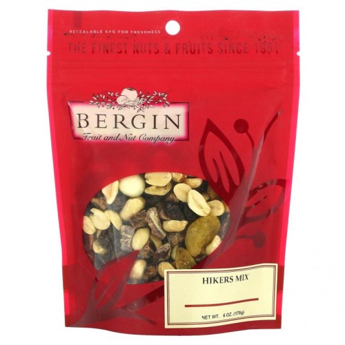 Bergin Fruit and Nut Company, 하이커 믹스, 170g(6oz)