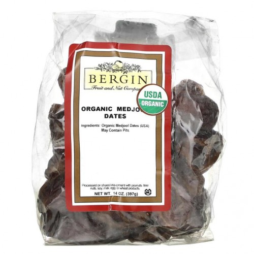 Bergin Fruit and Nut Company, 유기농 메드줄 대추야자, 397g(14oz)