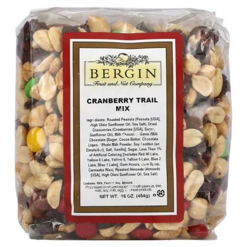 Bergin Fruit and Nut Company, 크랜베리 트레일 믹스, 454g(16oz)