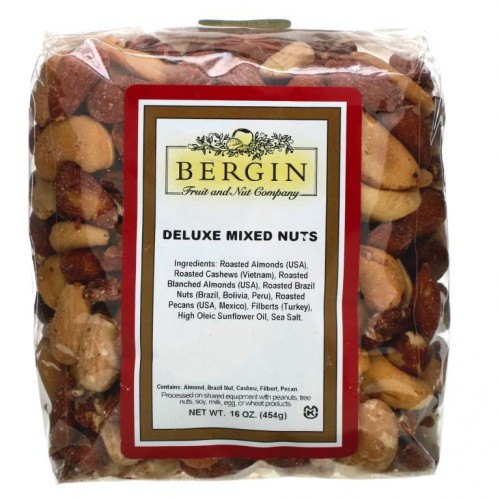Bergin Fruit and Nut Company, 디럭스 믹스트 넛츠, 454g(16oz)