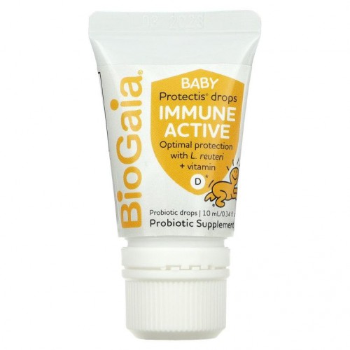 BioGaia, 유아용 Protectis 드롭스, 이뮨 액티브, 0~36개월, 600IU, 10ml(0.34fl oz)