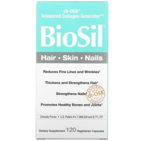 BioSil, ch-OSA 고급 콜라겐 제너레이터, 베지 캡슐 120정