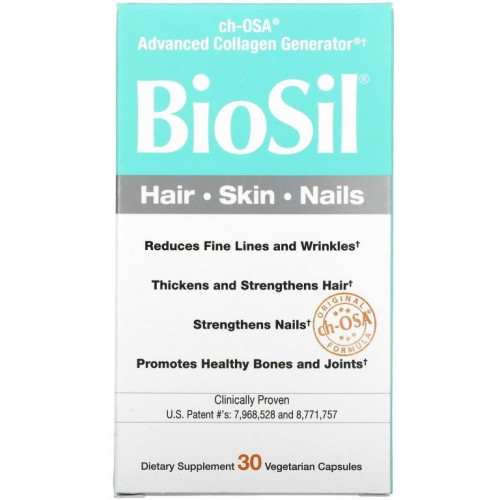 BioSil, ch-OSA Advanced Collagen Generator, 베지 캡슐 30정