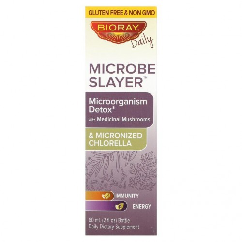 Bioray, Microbe Slayer, 미생물 디톡스, 알코올 무함유, 60ml(2fl oz)