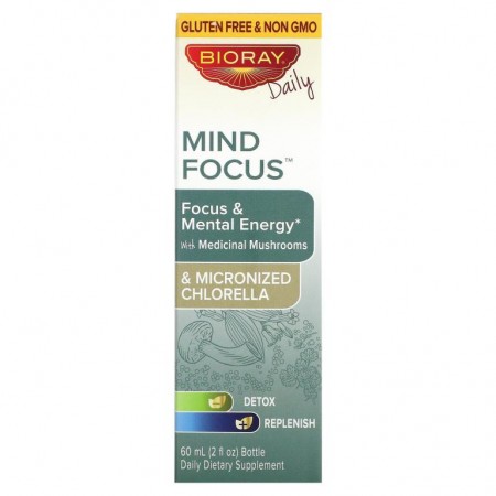 Bioray, Mind Zeal, 집중력 및 정신적 에너지, 알코올 무함유, 60ml(2fl oz)