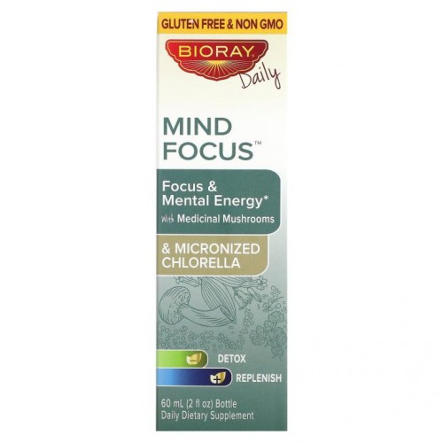 Bioray, Mind Zeal, 집중력 및 정신적 에너지, 알코올 무함유, 60ml(2fl oz)