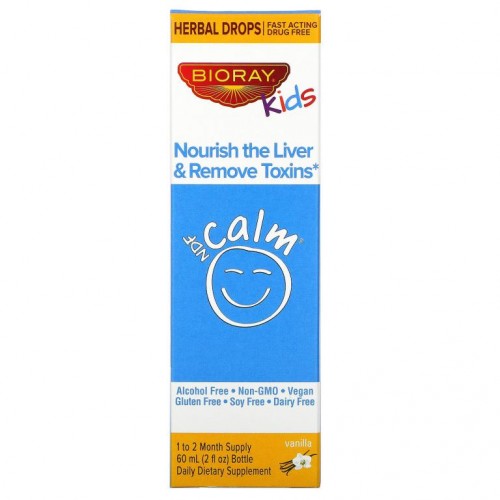 Bioray, NDF Calm, 간 영양 공급 및 해독, 어린이용, 바닐라 맛, 60ml(2fl oz)