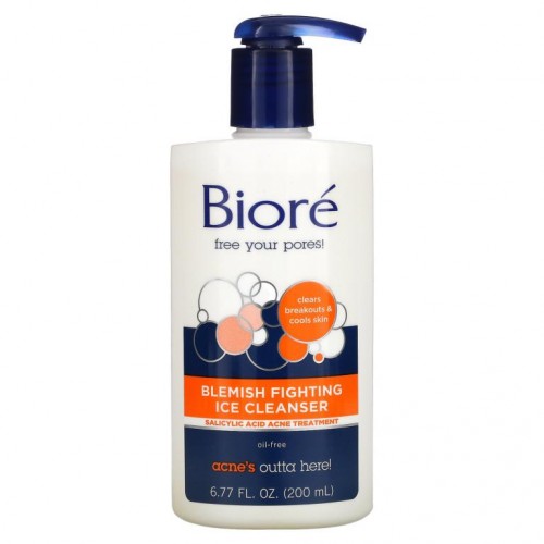 Biore, 블레미시 파이팅 아이스 클렌저, 6.77fl oz(200ml)