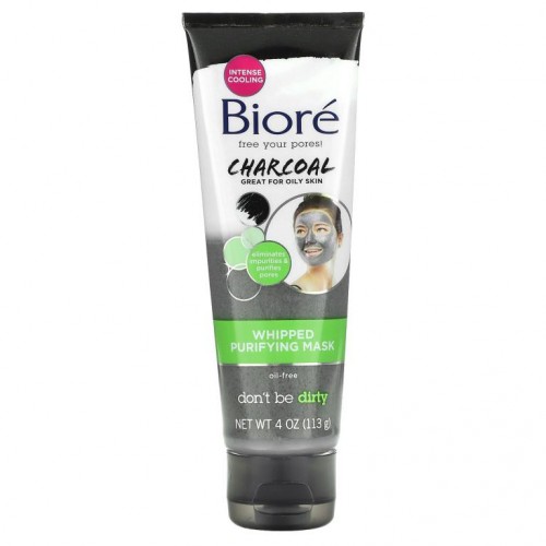 Biore, 휩트 퓨리파잉 디톡스 뷰티 마스크, 차콜, 113g(4oz)