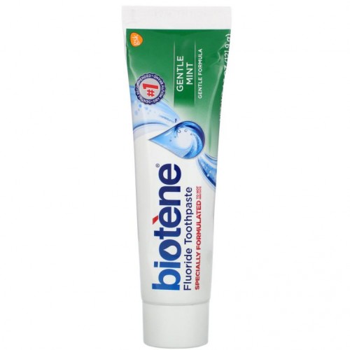 Biotene Dental Products, 젠틀 포뮬라 불소치약, 젠틀 민트, 121.9g(4.3oz)