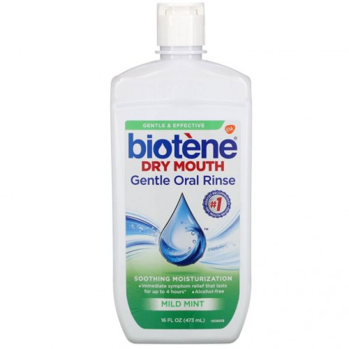 Biotene Dental Products, 구강건조증용 순한 구강 세정제, 순한 민트향, 16fl oz(473 ml)