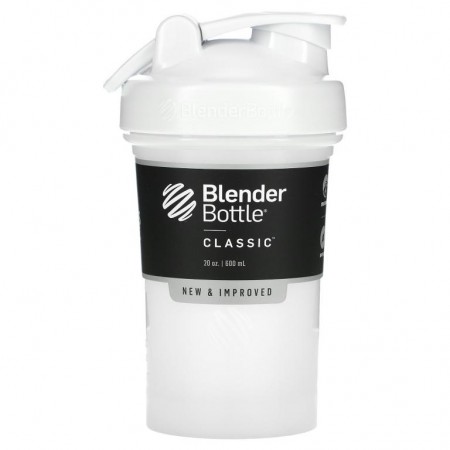 Blender Bottle, 고리가 있는 클래식 타입, 화이트, 600ml(20oz)