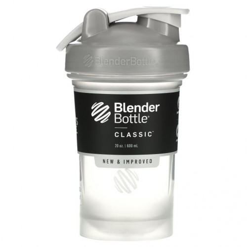 Blender Bottle, 고리가 있는 클래식 타입, 페블 그레이, 600ml(20oz)