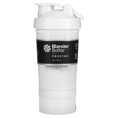 Blender Bottle, BlenderBottle, ProStak, 화이트, 22oz