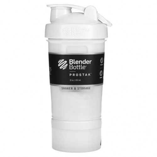 Blender Bottle, BlenderBottle, ProStak, 화이트, 22oz