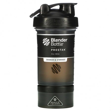 Blender Bottle, ProStak, 블랙, 650ml(22oz)