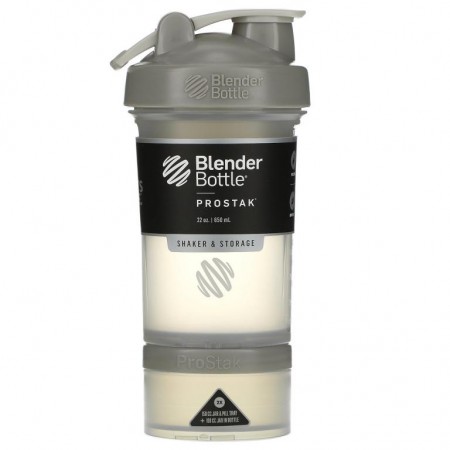 Blender Bottle, ProStak, 자갈빛 회색, 650ml(22oz)