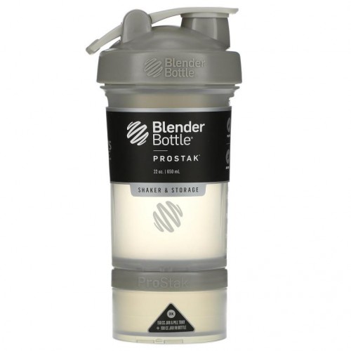 Blender Bottle, ProStak, 자갈빛 회색, 650ml(22oz)