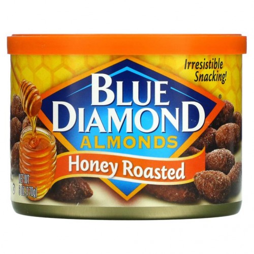 Blue Diamond, 아몬드, 허니 로스티드 맛, 170g(6oz)