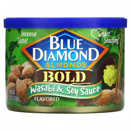 Blue Diamond, Almonds, Bold, Wasabi & Soy Sauce, 6 oz (170 g)