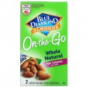 Blue Diamond, Almonds, On-The-Go, Whole Natural, 7 Bags, 0.625 oz (18 g) Each