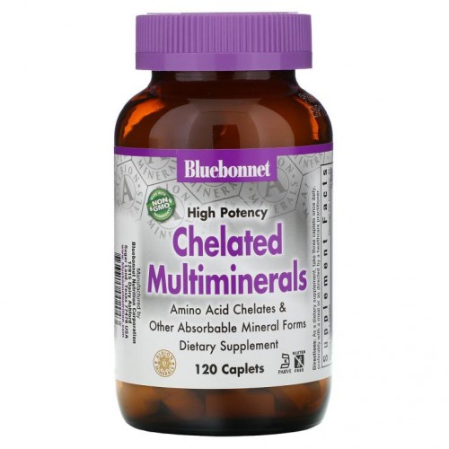 Bluebonnet Nutrition, 킬레이트 복합미네랄, 고효능, 120정