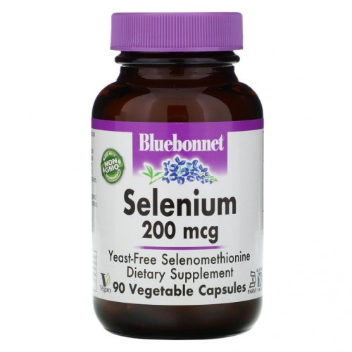 Bluebonnet Nutrition, 셀레늄, 셀레노메티오닌, 200mcg, 베지 캡슐 90정