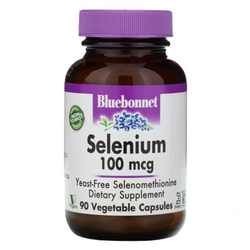Bluebonnet Nutrition, 셀렌, 100 mcg, 90 베지캡