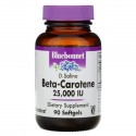 Bluebonnet Nutrition, 천연 베타카로틴, 25,000IU, 소프트젤 90정