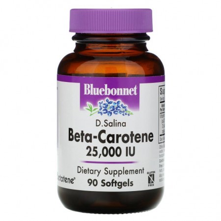 Bluebonnet Nutrition, 천연 베타카로틴, 25,000IU, 소프트젤 90정