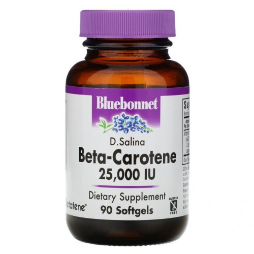 Bluebonnet Nutrition, 천연 베타카로틴, 25,000IU, 소프트젤 90정