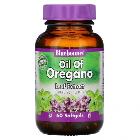 Bluebonnet Nutrition, 오레가노 잎 추출물 오일, 소프트젤 60정