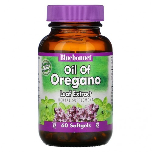 Bluebonnet Nutrition, 오레가노 잎 추출물 오일, 소프트젤 60정