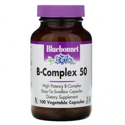 Bluebonnet Nutrition, B-복합체 50, 베지 캡슐 100정