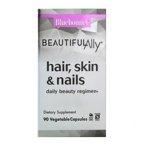 Bluebonnet Nutrition, Beautiful Ally, 모발, 피부 및 손발톱, 베지 캡슐 90개