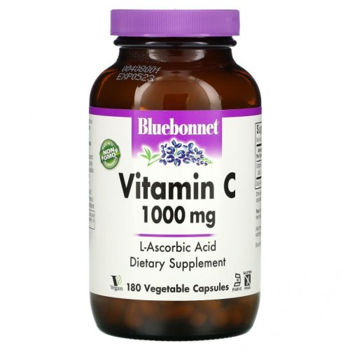 Bluebonnet Nutrition, 비타민C, 1,000mg, 베지 캡슐 180정