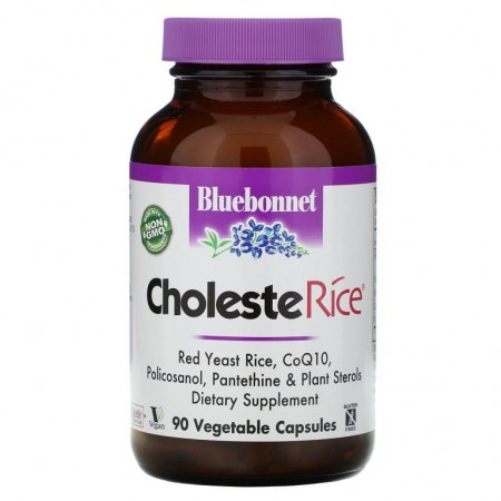Bluebonnet Nutrition, CholesteRice, 베지 캡슐 90정