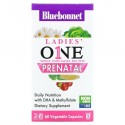 Bluebonnet Nutrition, Ladies One, 천연 식품 성분 종합비타민, 임산부용, 베지 캡슐 60정