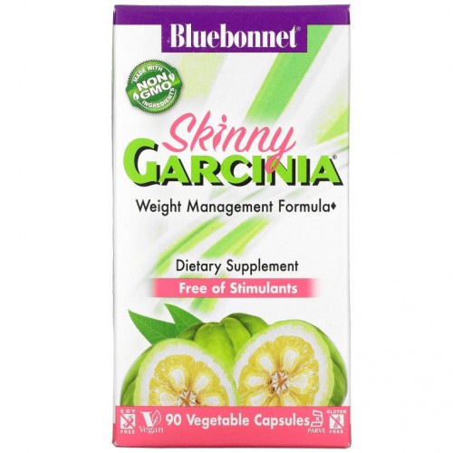 Bluebonnet Nutrition, Skinny Garcinia 체중 관리 포뮬라, 베지 캡슐 90정